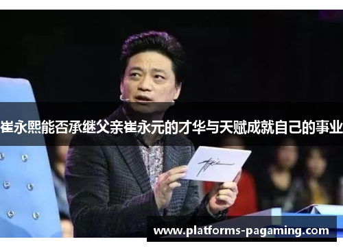 崔永熙能否承继父亲崔永元的才华与天赋成就自己的事业