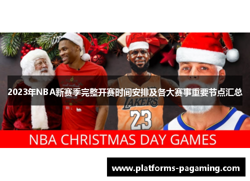 2023年NBA新赛季完整开赛时间安排及各大赛事重要节点汇总